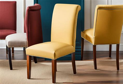 chairs with colored fabric & metal legs|best fabric for reupholstering chairs.